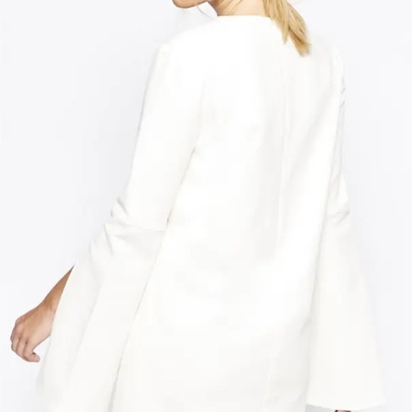 C/MEO Collective White Mini Dress with Bell Sleeves - Picture 2 of 10